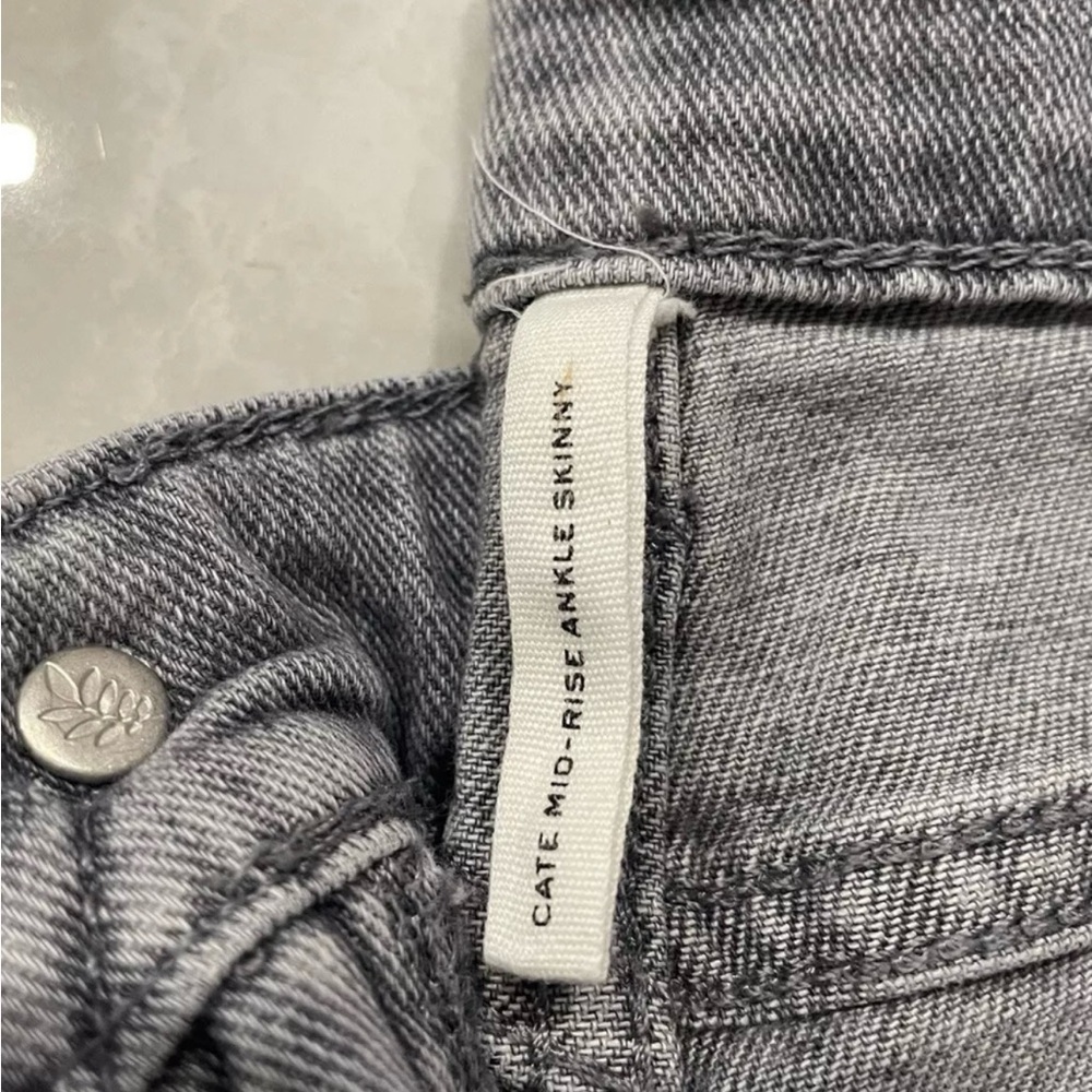Rag And Bone Woman’s Jeans Size 27 Light Grey Mid Rise Skinny Ankle Zipper Front - Picture 4 of 6